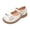 Beige, variant on KKBOTIVE Toddler Girls Mary Jane Dress Shoes Pearl School Uniform Strap Ballet Adjustabl Flower Girl Wedding Party Pumps 5.5-6 Years