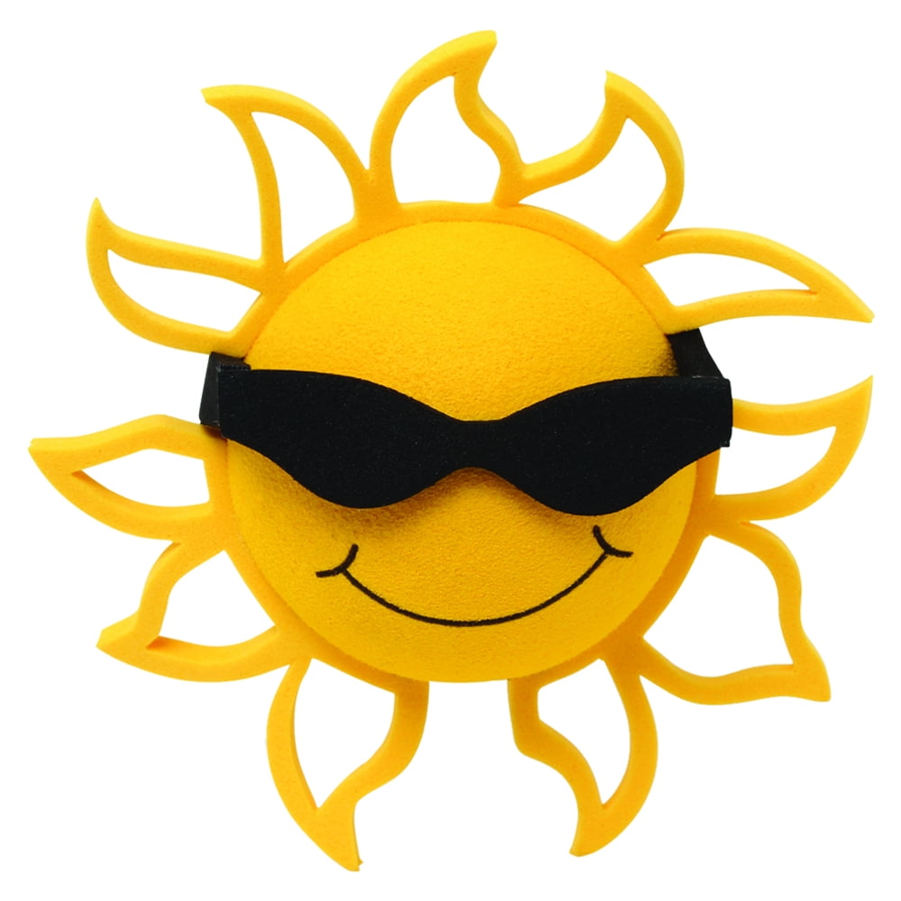 Car Accessory Coolballs California Sunshine w Sunglasses Car Antenna Topper/Auto Mirror Dangler/Desktop Bobble Buddy Blue Sunglasses 