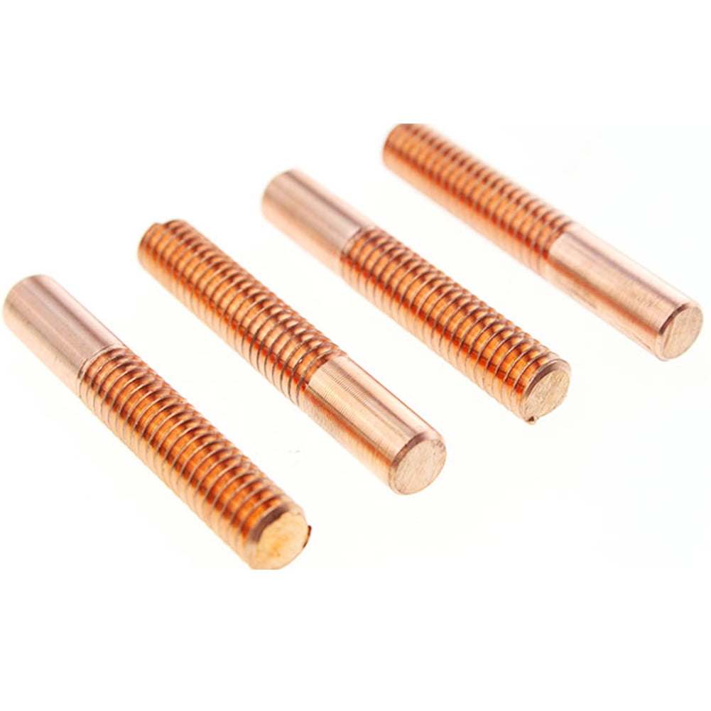 1Piece red copper threaded rod M6x30x50mm, tooth diameter: 4.5mm Shank diameter: 4.5mm.