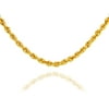 GOLD CHAINS: ROPE SOLID GOLD CHAIN 2MM : 14K 24"