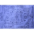 thumbnail image 1 of Ahgly Company Machine Washable Indoor Rectangle Oriental Blue Industrial Area Rugs, 6' x 9', 1 of 4
