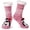 Pink Penguin, variant on Fuzzy Slipper Socks for Women, PUTUO Warm Non Slip Grip Socks Sherpa-Lined Thick Cozy Fluffy Mid Calf Winter Home Socks, Cow Pattern