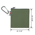 thumbnail image 2 of Aspire 12 Pack Coin Purse with Carabiner, Cotton Canvas Pouch 4-1/4 x 4-1/4 Inches - Mixed Colors, 2 of 6