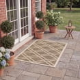 thumbnail image 4 of Safavieh Courtyard Jasper Geometric Indoor/Outdoor Area Rug, Brown/Bone, 2' x 3'7", 4 of 14