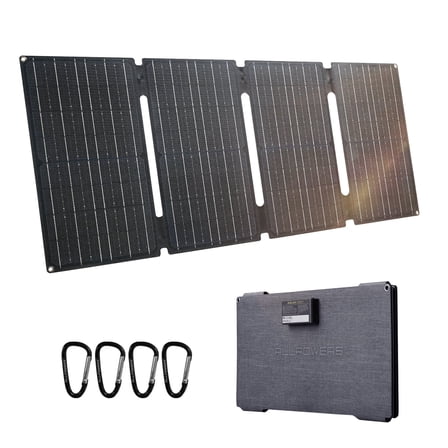 ALLPOWERS SE60 60W Portable Solar Panel for Power Station, Foldable Solar Charger, IP68 Waterproof for Camping, RV, Off-Grid & Emergency Power