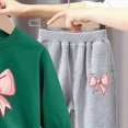 thumbnail image 5 of TOWED22 Toddler Baby Girl Boy Outfits Clothing Set 2pcs Long Sleeve Graphic Print T Shirt and Joggers Pants Fall Winter Clothes Casual(Dark Green,3-4 Y), 5 of 5
