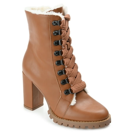

Journee Collection Womens Fauna Tru Comfort Foam Inside Zip Block Heel Booties