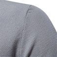 thumbnail image 5 of Polo de punto acanalado de calidad de marca para hombre, Polo transpirable y fresco con textura con cremallera, manga corta, novedad de verano de 2024, 5 of 5