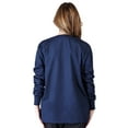 thumbnail image 5 of M&M SCRUBS Women's Scrub Jacket Warm Up Lightweight Medical Scrub Jacket - Pack of 6 Set (Dark Navy Blue, Large), 5 of 6