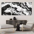thumbnail image 3 of 3pcs, Home Decor Painting, 2D Flat, Frameless, White and Black Abstract Wall Art Set, Modern Triptych Canvas Print, Minimalist Room Decoration, Luxury Modern Home Decoration, Suitable for Living Roo, 3 of 4