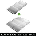 thumbnail image 4 of mDesign Expandable Plastic Spice Rack Drawer Organizer, 3 Tier, Smoke Gray, 4 of 6