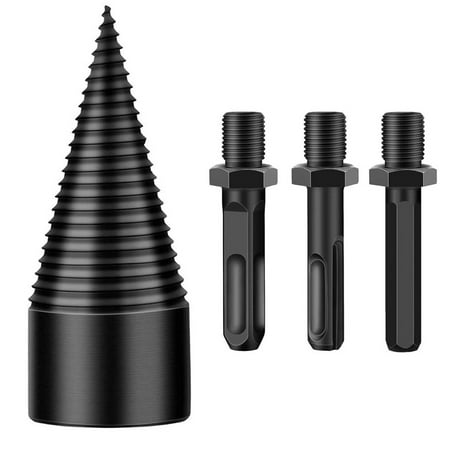 

Dtydtpe 4pcs Removable Firewood Log Splitter Drill Bit Wood Splitter Drill Bits Drill Bit 50mm Lijas Metal Puntero Marcador Metal Panel Para Herramientas Grande De Metales Cincel Para Martillo P