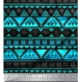 thumbnail image 1 of Soimoi Tissu Satin Modal Aztec Géométrique Imprimé au Mètre 42 Pouces de Large, 1 of 3