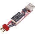 thumbnail image 1 of Convertidor de cargador USB a conector T de batería de litio de 2S a 6S con placa adaptadora de pantalla de voltaje para proteger las características del teléfono, 1 of 5