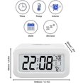 thumbnail image 5 of Rechargeable Alarm Clock, Digital Alarm Clock Mains Powered Bedside With Adjustable Brightness, 12/24 Hours Date And Temperature Display Snooze Functi, 5 of 5
