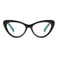 thumbnail image 3 of 5 Pairs of Women Retro Cat Eye Reading Glasses 1.00 Ladies Anti Blue Light Spring Hinge Black Green Readers +1.0, 3 of 7