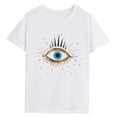 thumbnail image 1 of Camiseta para mujer Camiseta básica Trajes Recuerdo Camiseta de cuello redondo de moda para la oficina Desplazamientos Uso diario Mujer M, 1 of 7