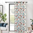 thumbnail image 2 of DriftAway Blackout Lined Window Curtain Thermal Insulated Grommet Doorway Curtain for Living Room Closet Sliding, 1 Panel, W50 x L84 Inch, Ivory Orange Teal, 2 of 8