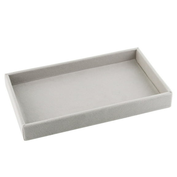 QIQUWOHUL Earring Ring Jewelry Display Storage Box Case Organizer Flannel Tray Holder Gift