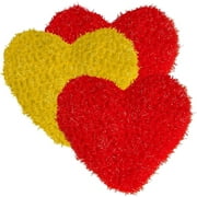 Heart-Shaped Dish Scrubber, Non-Scratch, Odorless, Long-Lasting & Reusable Cleaning Pads for Kitchen, Bathroom & Floors, Durable Alternative to Sponges & Rags, 3 Pack