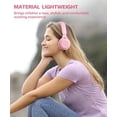 thumbnail image 5 of scorking Auriculares Bluetooth para niños, auriculares inalámbricos Bluetooth 5.3 para niños, micrófono incorporado, uso cómodo y sonido HD, auriculares para niños y niñas, viajes escolares, tableta i, 5 of 5