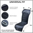 thumbnail image 4 of Zone Tech Cooling Car Seat Cushion - Classic Black 12V Automotive Comfortable Cooling Car Seat Cushion Perfect for Summer, Road Trips, and Many More, 4 of 9