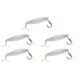 thumbnail image 1 of Vib Fishing Bait, 5Pcs Bright Color Metal Vib Hard Fishing Lure Artificial   For River Silver, 1 of 8