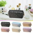 thumbnail image 4 of Luxury Sequin Makeup Bags for Women, Large Capacity Travel Cosmetic Bag Cute Portable Storage Bag Wash Bag Toiletry Bag with Zipper, 4 of 4