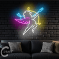 thumbnail image 3 of C-CRAFT Cupid Diner Fork Neon Led Light Sign 30 inch for Valentine Restaurant Wall Decor, 3 of 5