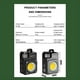 thumbnail image 4 of Mini Linterna de Camping Ultrabrillante de 3500 Lúmenes, Recargable por USB-C, 5 Modos de Luz, Portátil para Emergencias Al Aire Libre, Color Plateado., 4 of 8