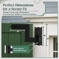 thumbnail image 6 of Black Wrought Iron Shutter Lift Off Pintle Hinges 6 1/2" L Colonial Pin Reversible Hinges forDoors, Window and Shutters w/Hardware Sold As Pair Pack of 4 Renovators Supply, 6 of 15