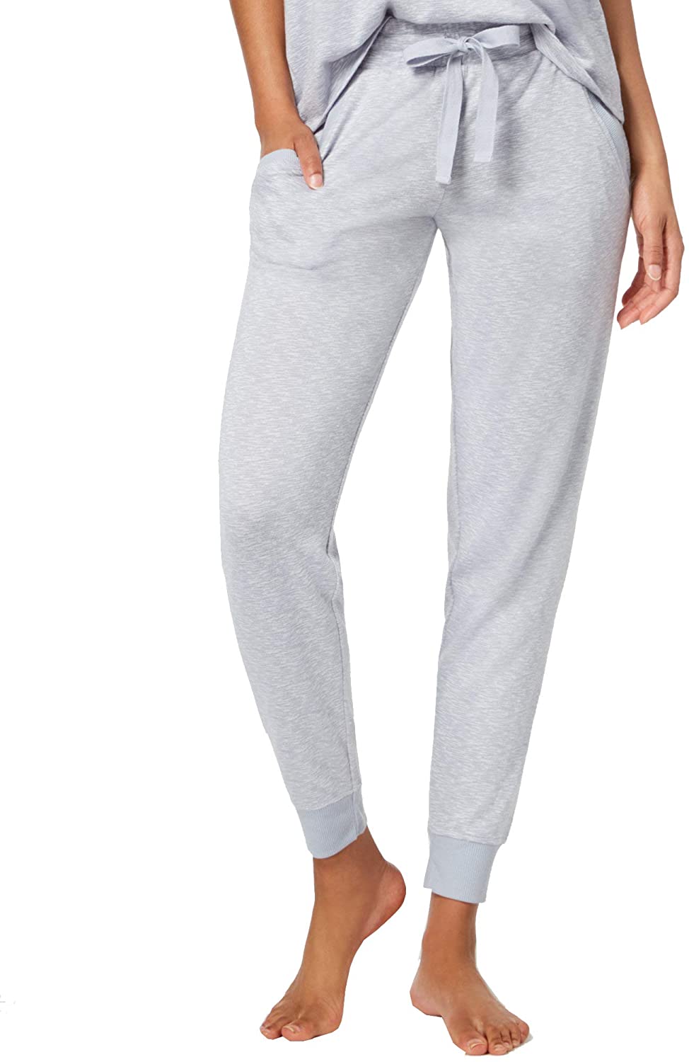 Ande Women's Whisperluxe Ribbed Trim Jogger Pajama Pants, Spaced Dye ...
