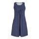 thumbnail image 4 of mfyjkho Vestidos para mujer, Camisón sin mangas con bolsillos y estampado para mujer, camisón plisado con cuello redondo Vestidos festivos xl, 4 of 7