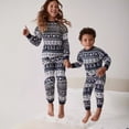 thumbnail image 2 of Conjunto de pijamas estampados de manga larga y cuello redondo para padres e hijos, nuevo hogar familiar navideño europeo y americano, 2 of 5