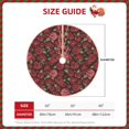 thumbnail image 2 of Rateoe Rose Flowers Pattern Christmas Tree Skirt with Ties , Christmas Tree Decorations, Farmhouse Christmas Decor Xmas Holiday Decorations-36", 2 of 6