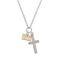 thumbnail image 2 of Delight Jewelry Goldtone Class of 2026 I Have Plans for You Engraved Cross Zoey Necklace, 28", 2 of 4