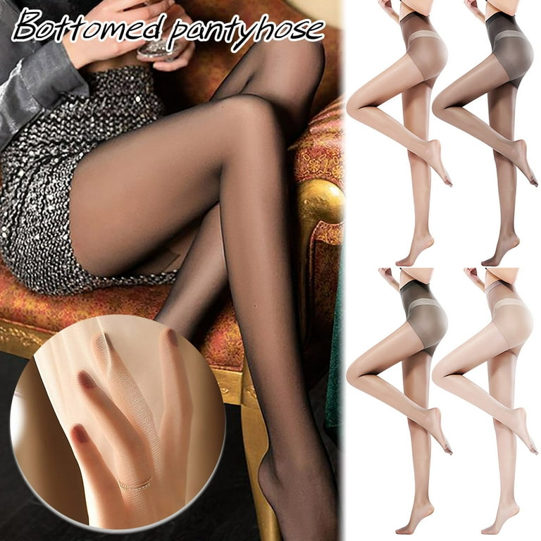Fleece Lined Tights for Women High Waisted Winter Warm Sheer Black Womens  Thick Tights Thermal Fake Translucent Pantyhose 