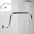 thumbnail image 5 of Wall-mounted Shower Head Extension Arm S Shaped High Arc Gooseneck Long Shower Extender Pipe, 5 of 10