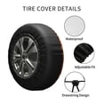 thumbnail image 4 of Kdxio Pizza for Tire Cover Wheel Protectors Tyre Covers Weatherproof Wheel Covers Universal Fit for Trailer Rv SUV Truck Camper Travel Trailers 14 inch, 4 of 8