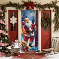 thumbnail image 5 of Santa Claus Door Cover 6.7x3 Ft Xmas Party Atmospheres Backdrops Versatile Door Curtains Holiday Decoration Gifts Christmas Door Covers for Doors, Wall, Windows, 5 of 6