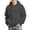 Dark Gray, variant on TBWNWG Boys Girls Casual Solid Knit Long Sleeve Hooded Sweatshirt with Pockets Textured Outdoor Jacket for Youth Pullover Warm Top