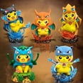 thumbnail image 2 of Figura de acción de Anime Pokemon de 12CM Pikachu Cosplay Mini Q, lindo modelo de dibujos animados de PVC, juguetes, regalos para niños, 2 of 5