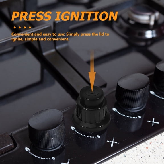 VERDANVERSE Push Button Cap Black PP Durable Reliable for Home and Outdoor 5Pcs