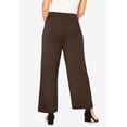 thumbnail image 2 of Jessica London Women's Plus Size Everyday Stretch Knit Wide Leg Pant, 2 of 5