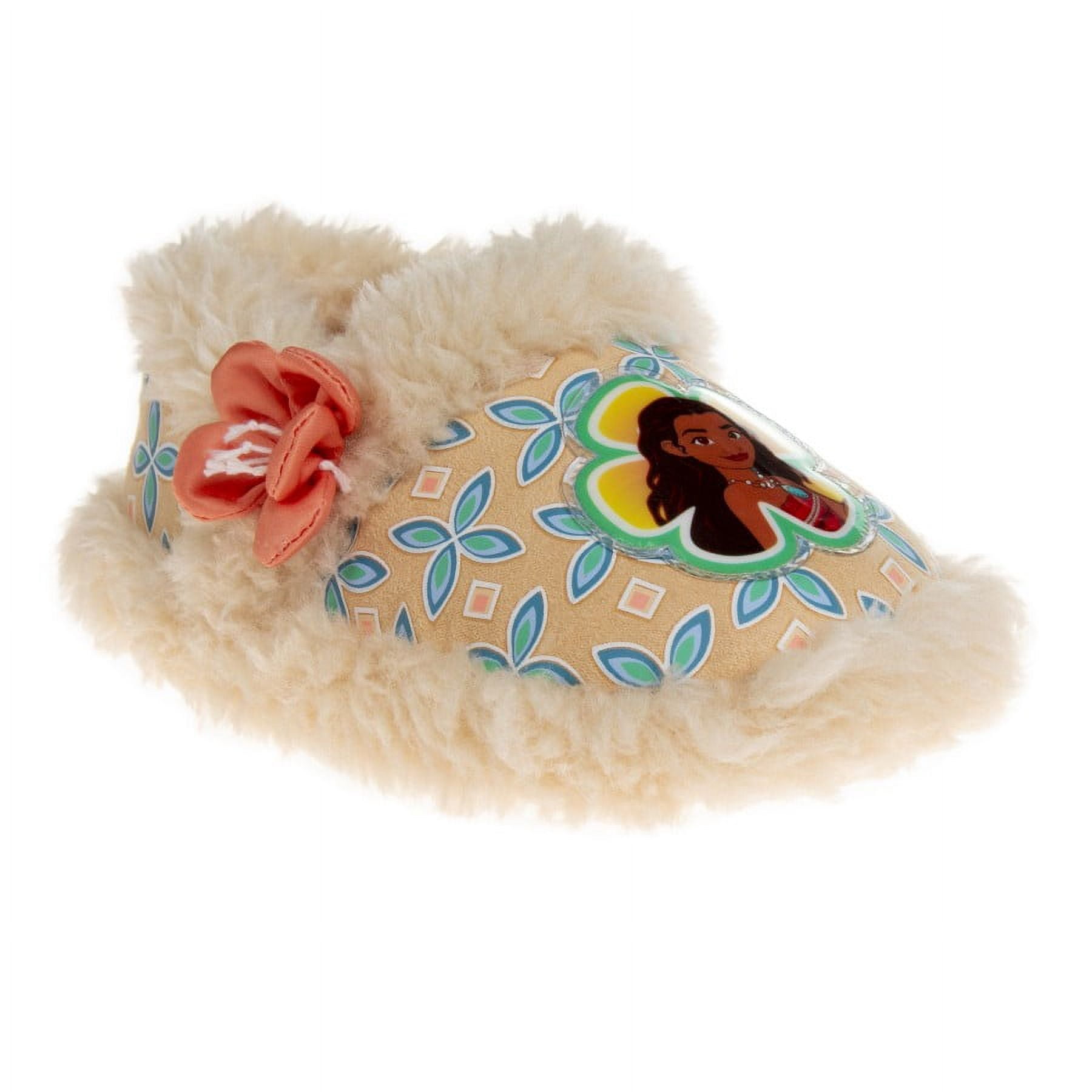 Disney Moana Toddler Girls' Dual Sizes Nylex Fabric Slippers