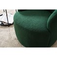 thumbnail image 2 of Newboti Furniture Teddy Fabric Swivel Accent Armchair Barrel Chair With Black Powder Coating Metal Ring,Dark Green 13977, 2 of 16