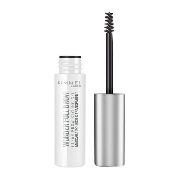 Rimmel Wonder'Full Brow Gel, Up to 24H wear, waterproof, Infused with 4 oils: Argan, Maracuja, Marula & Camellia oils, 100% Cruelty-Free