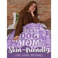 thumbnail image 2 of LHSHID Dog Mom Flannel Fleece Blankets Throws for Dog Lovers Best Dog Mom Ever Gifts Perfect for Mother's Day Birthday Christmas Thanksgiving Purple 40"x50", 2 of 5