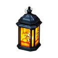 thumbnail image 2 of Taicans Halloween Lantern Vintage Candle Lantern Decorative Hanging Lantern LED Candle Lantern,Battery Operated Flameless Hanging Decor for Porch,Party,Table – Pumpkin & Ghost Indoor-Outdoor Lights, 2 of 6