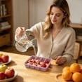 thumbnail image 6 of Silicone Ice Cube Tray with Lid Extra Large Silicone Freezer Tray With Lid And Silicone Freezer Freezer Container Suitable For Storing And Freezing Soups Soups Meals And Ice Cubes, 6 of 6